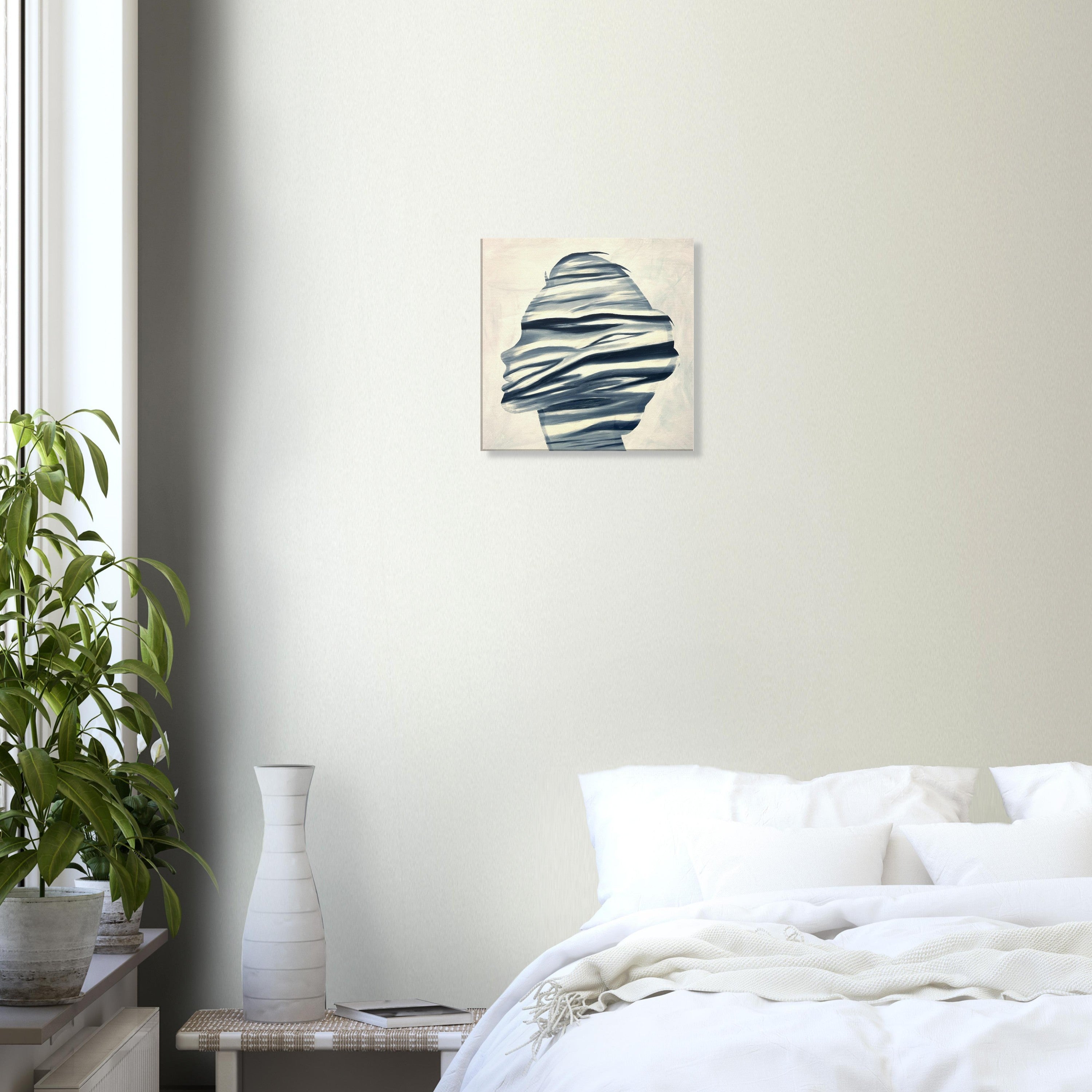 Face Silhouette Print on Canvas