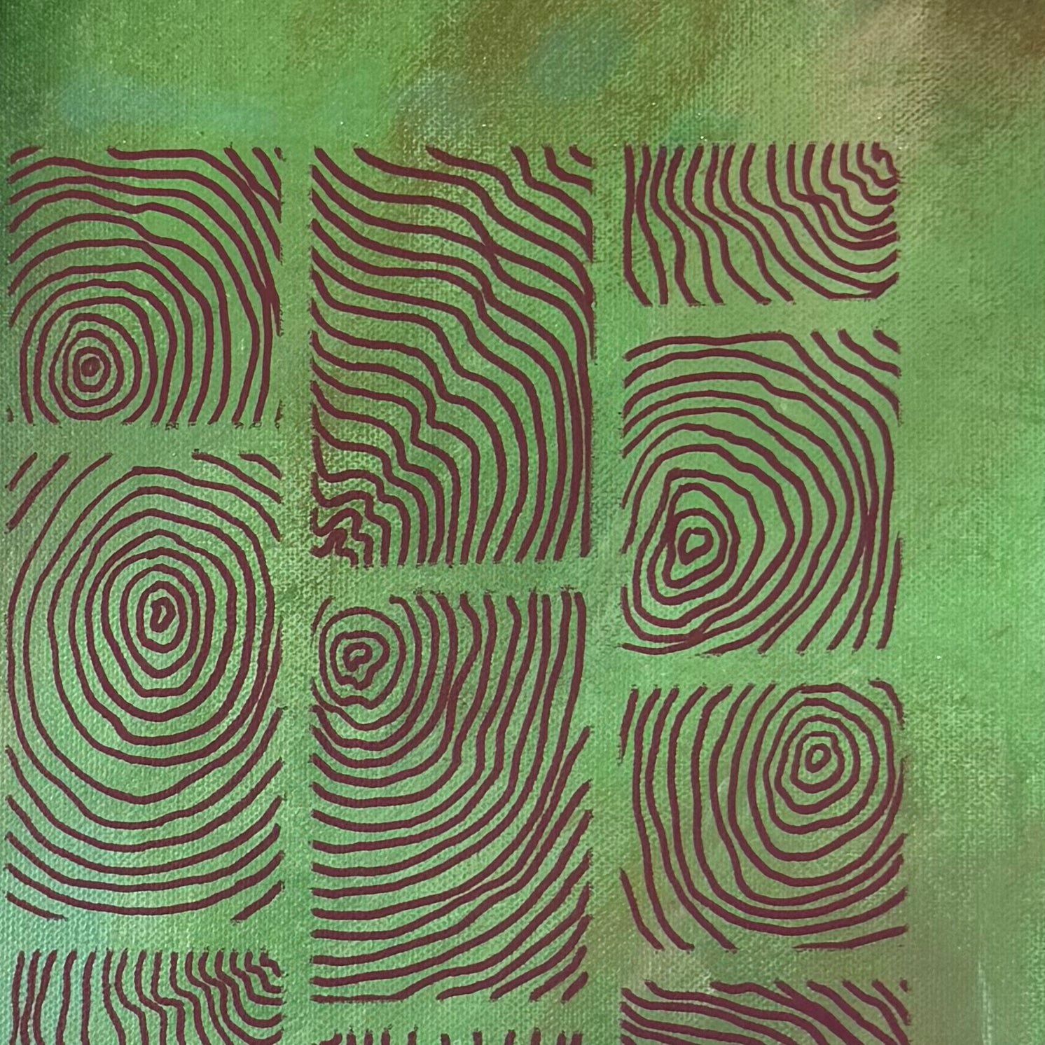 Earthbound Leaf 40x40 cm ( free shipping )