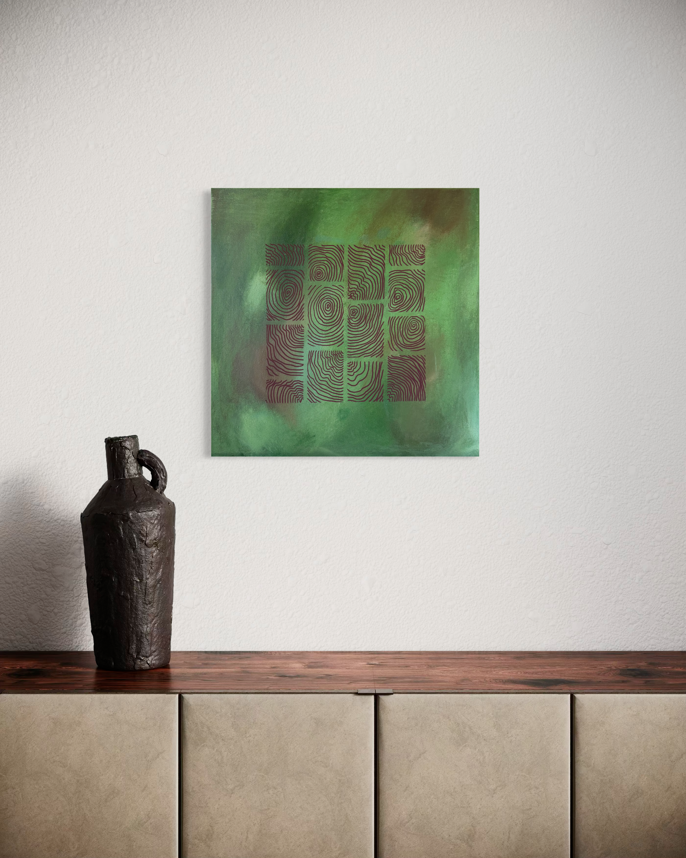 Earthbound Leaf 40x40 cm ( free shipping )