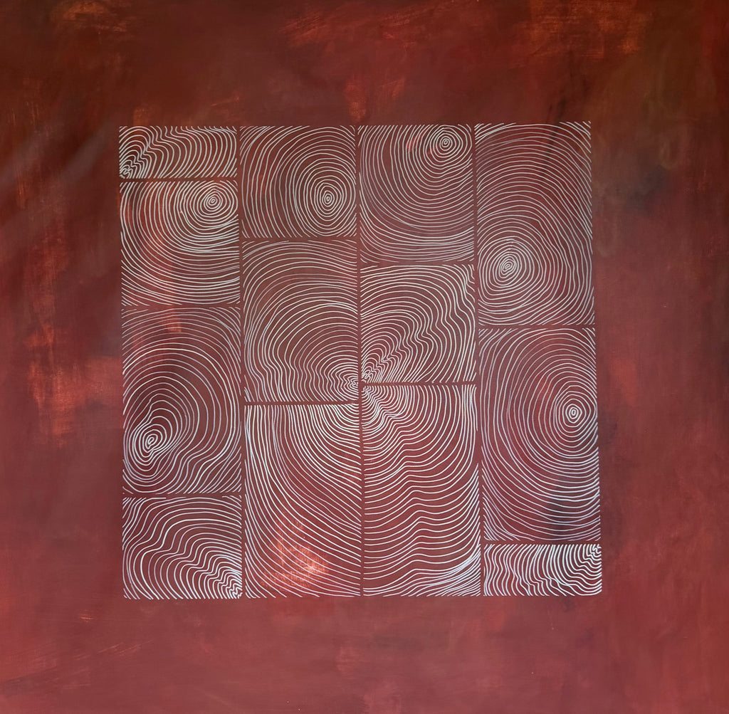 Earthbound Terracotta 120x120 cm ( free shipping )