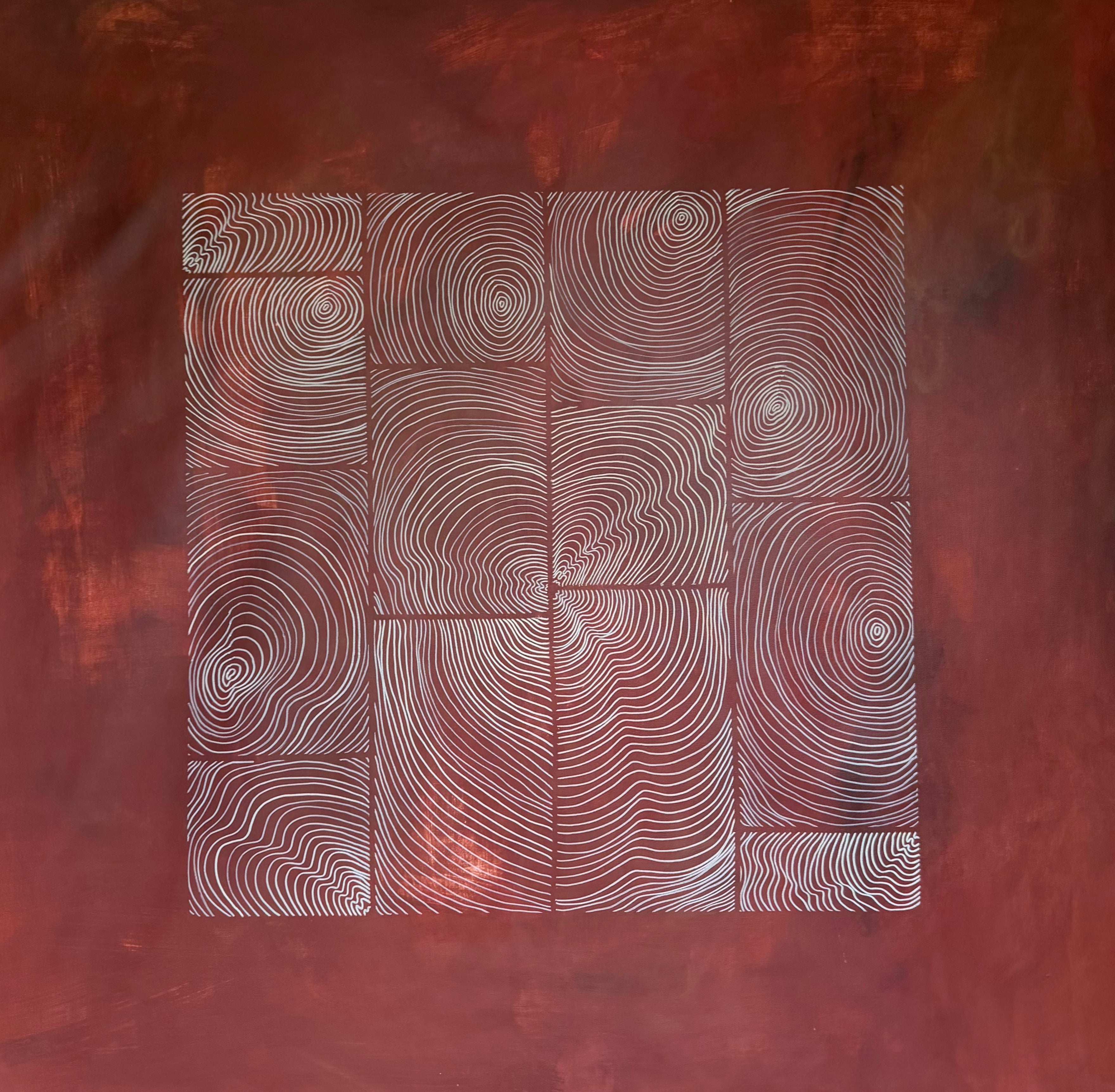 Earthbound Terracotta 120x120 cm ( free shipping )