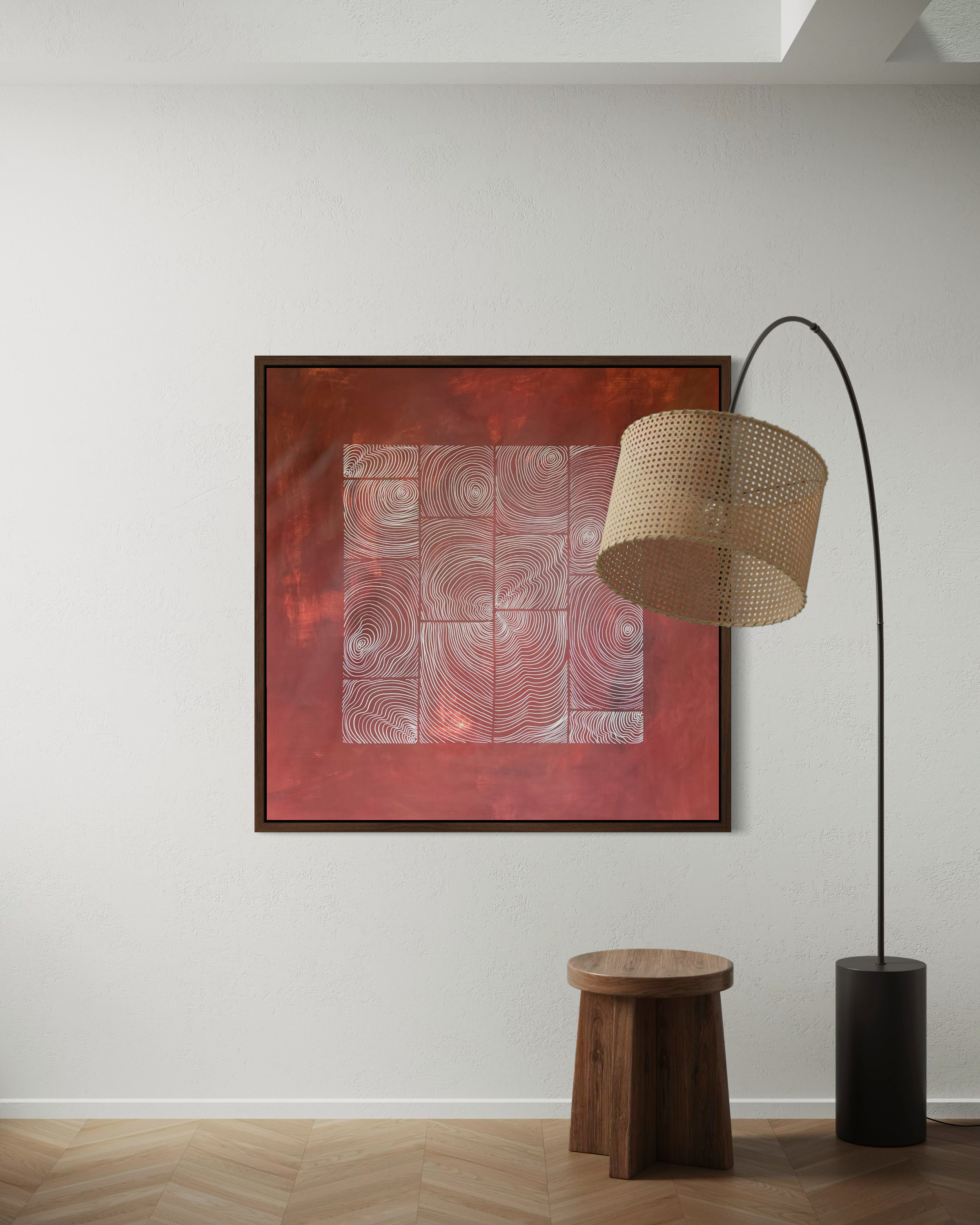 Earthbound Terracotta 120x120 cm ( free shipping )