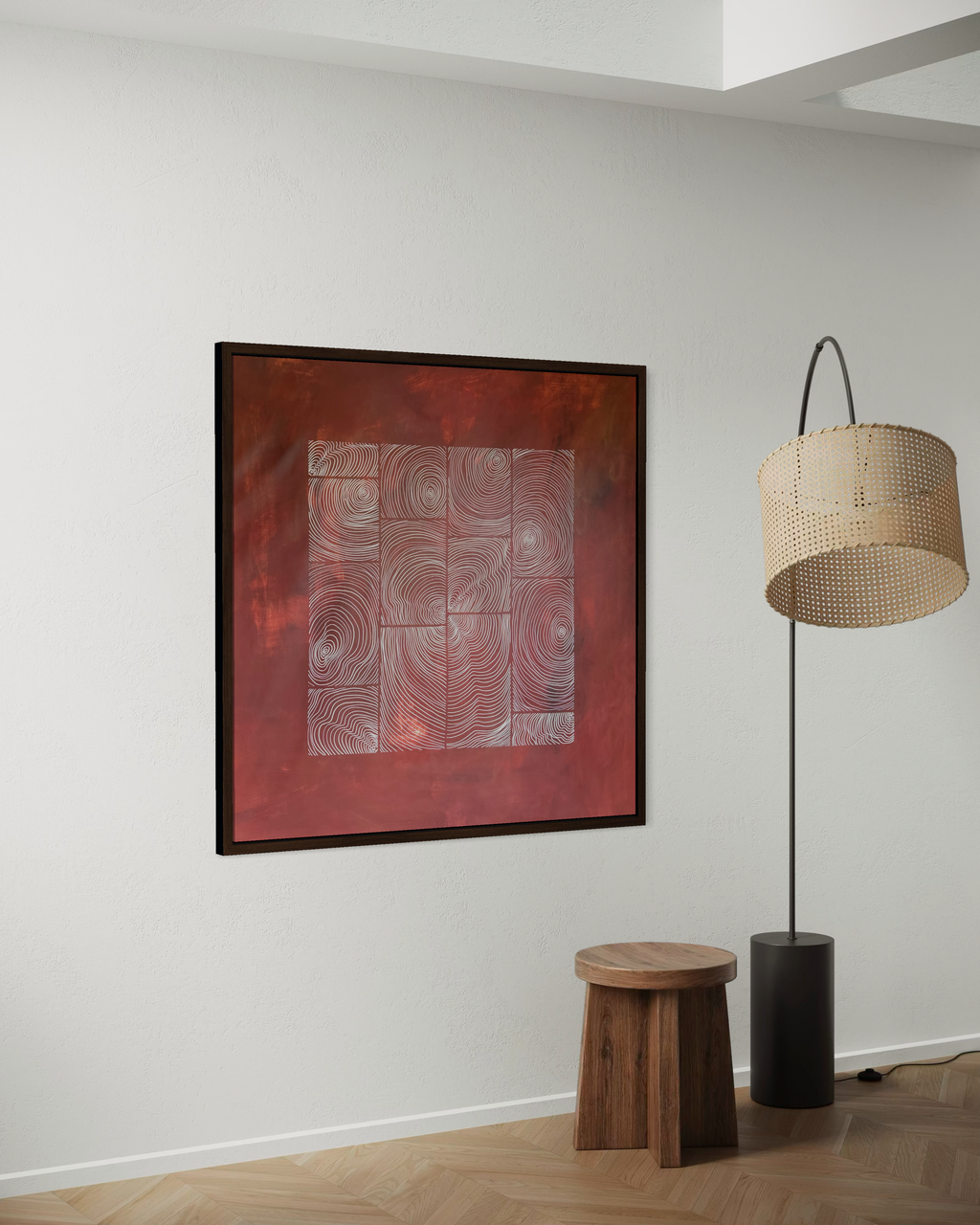 Earthbound Terracotta 120x120 cm ( free shipping )
