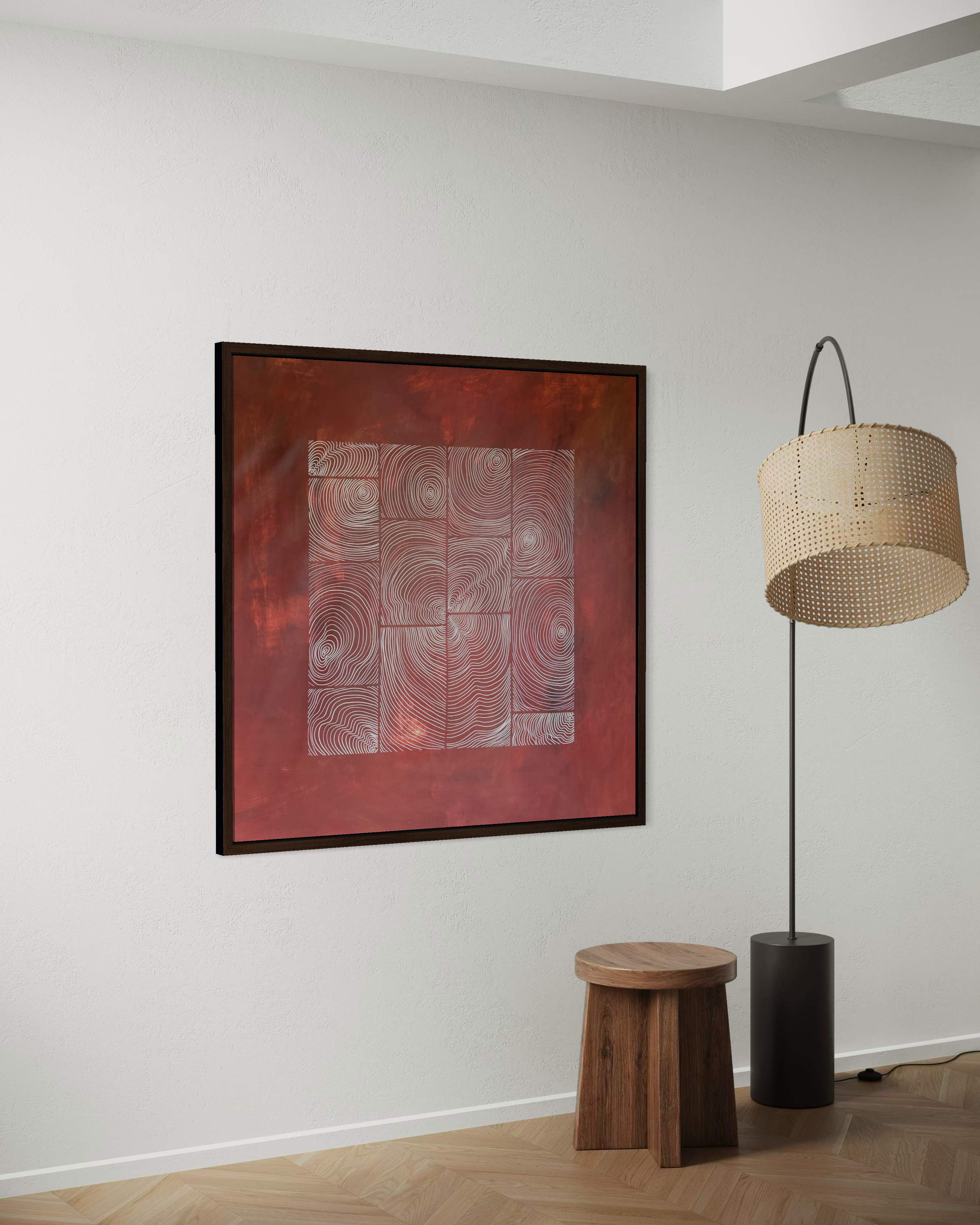 Earthbound Terracotta 120x120 cm ( free shipping )