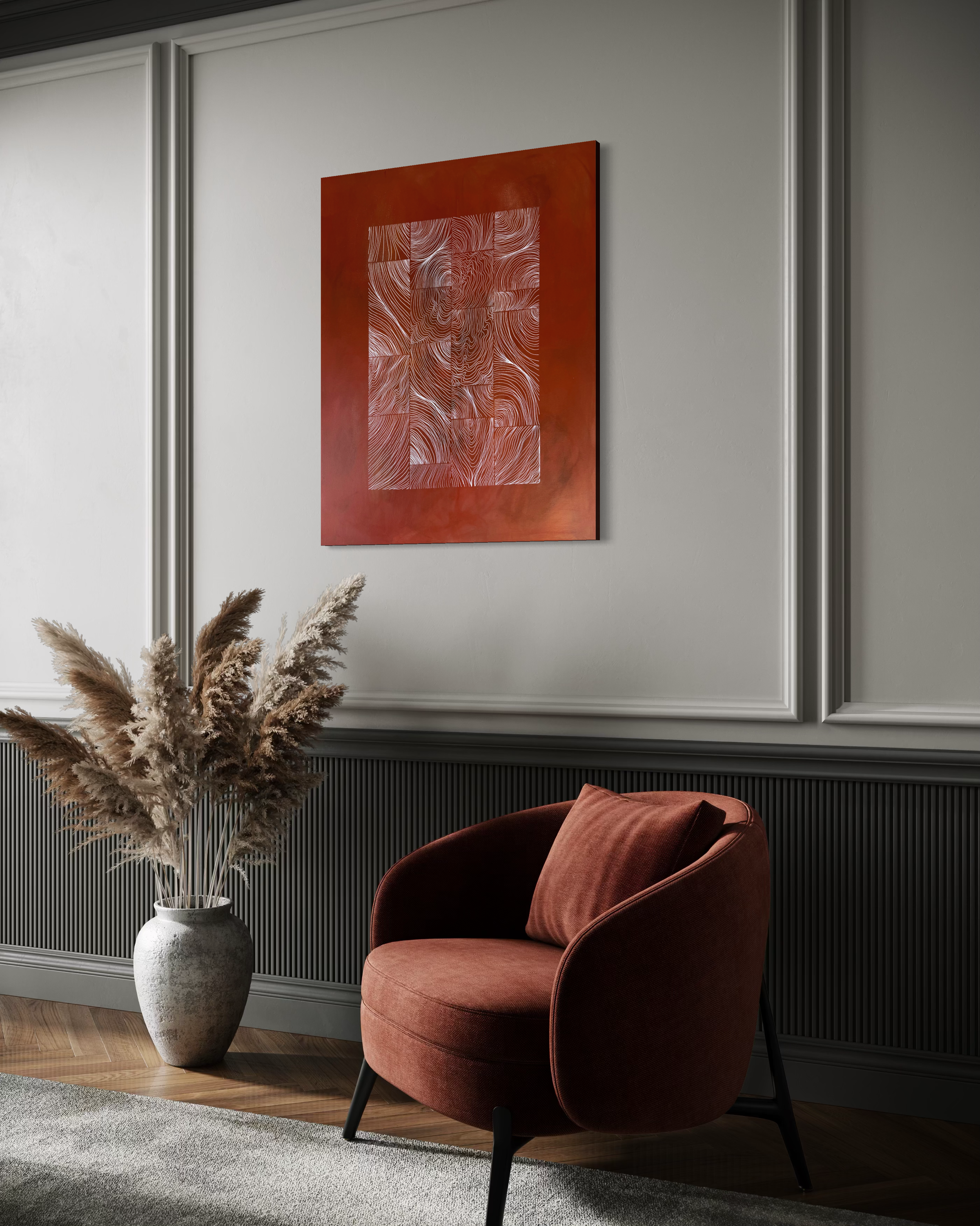 Earthbound Earth & Clay 100x80 cm ( free shipping )