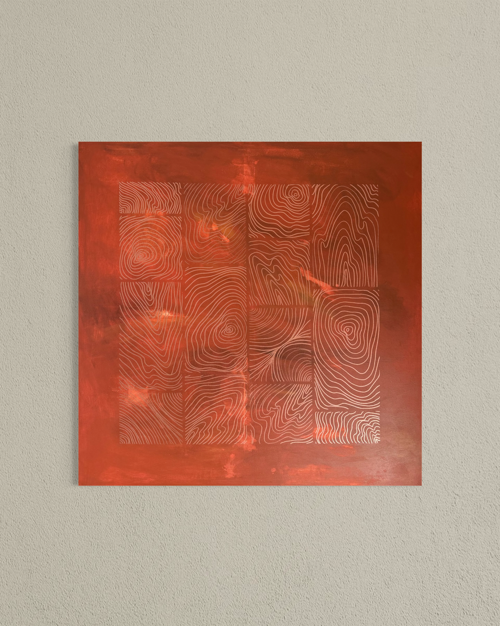 Earthbound Clay & Copper 80x80 cm ( free shipping )