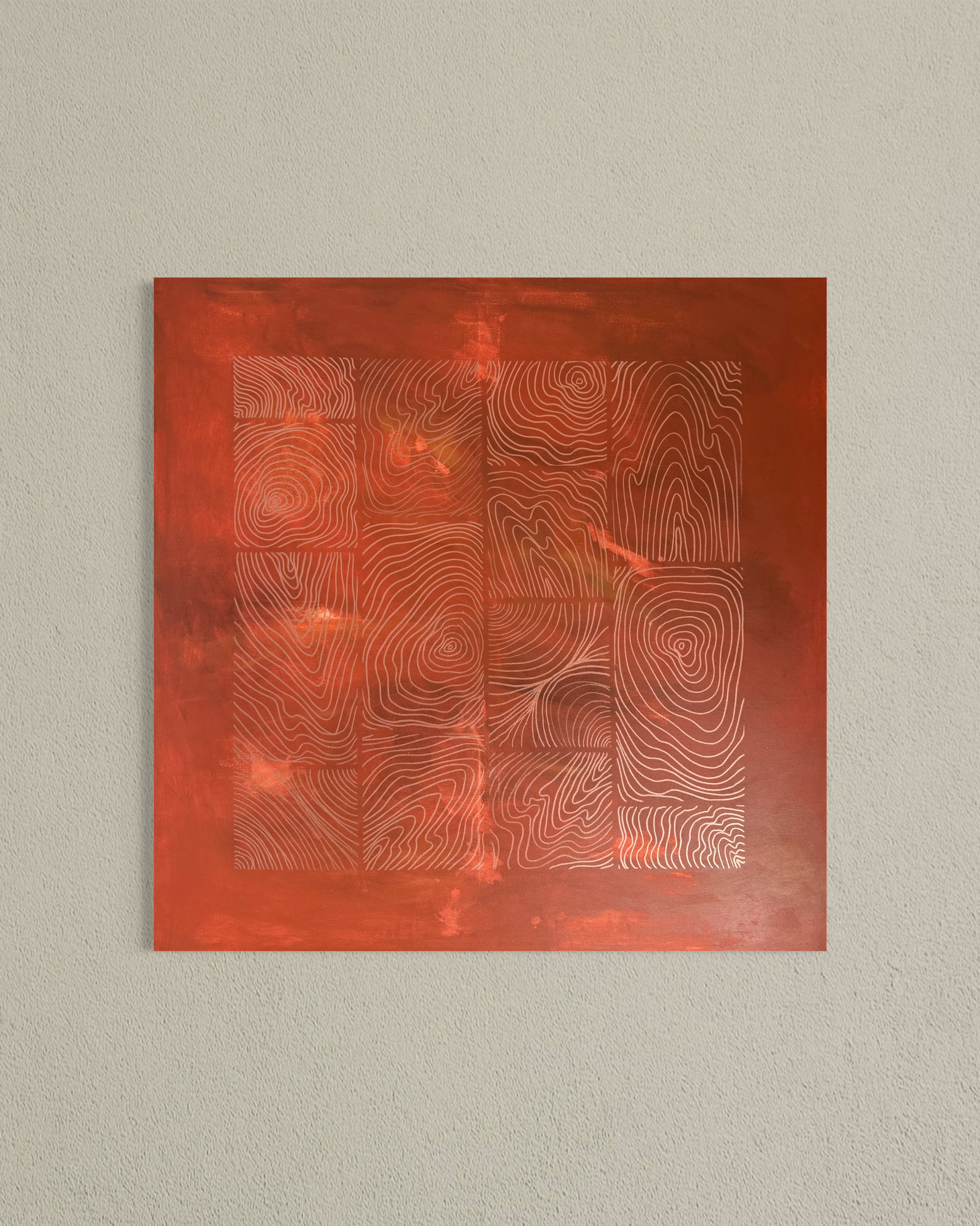 Earthbound Clay & Copper 80x80 cm ( free shipping )