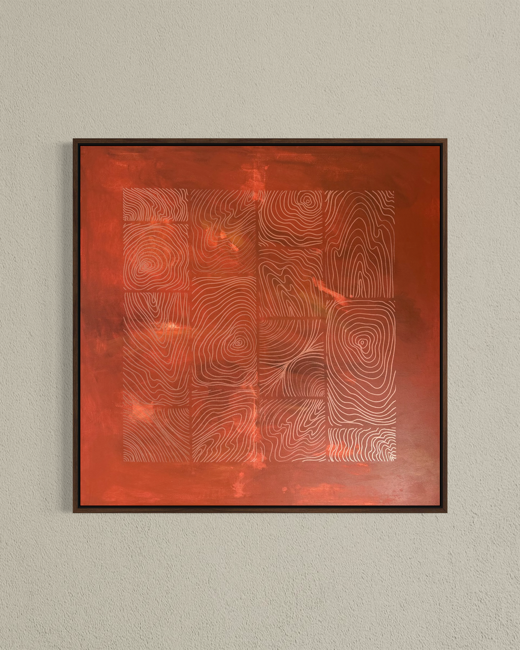 Earthbound Clay & Copper 80x80 cm ( free shipping )