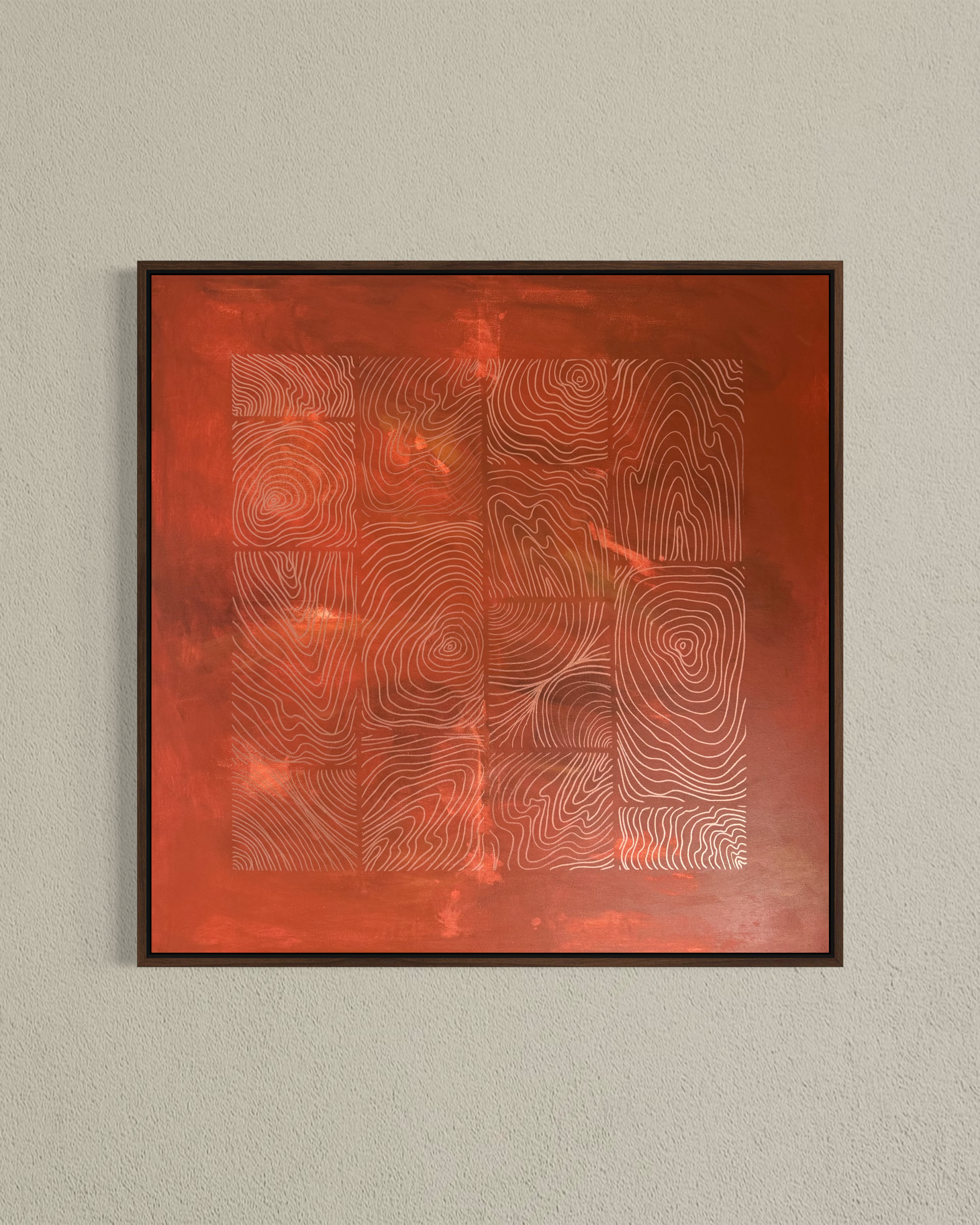 Earthbound Clay & Copper 80x80 cm ( free shipping )