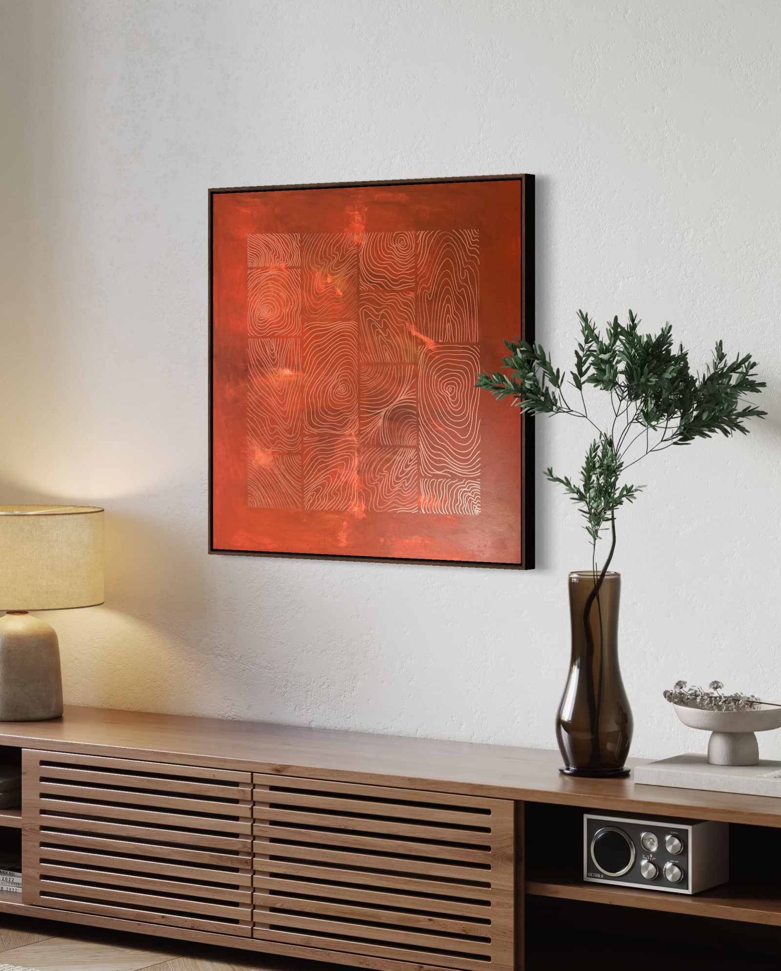 Earthbound Clay & Copper 80x80 cm ( free shipping )
