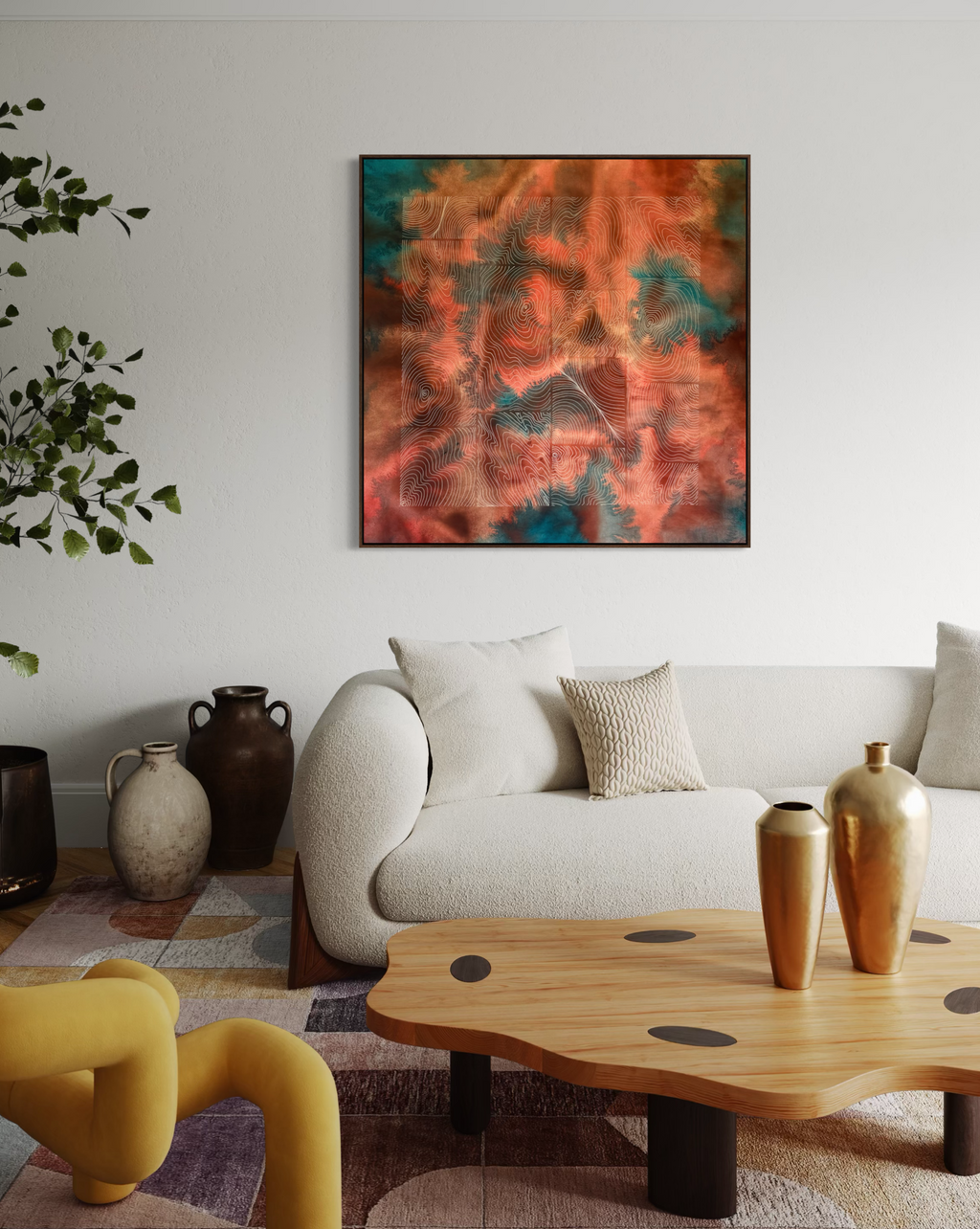 Unsealed Earth 130x130 cm ( free shipping )