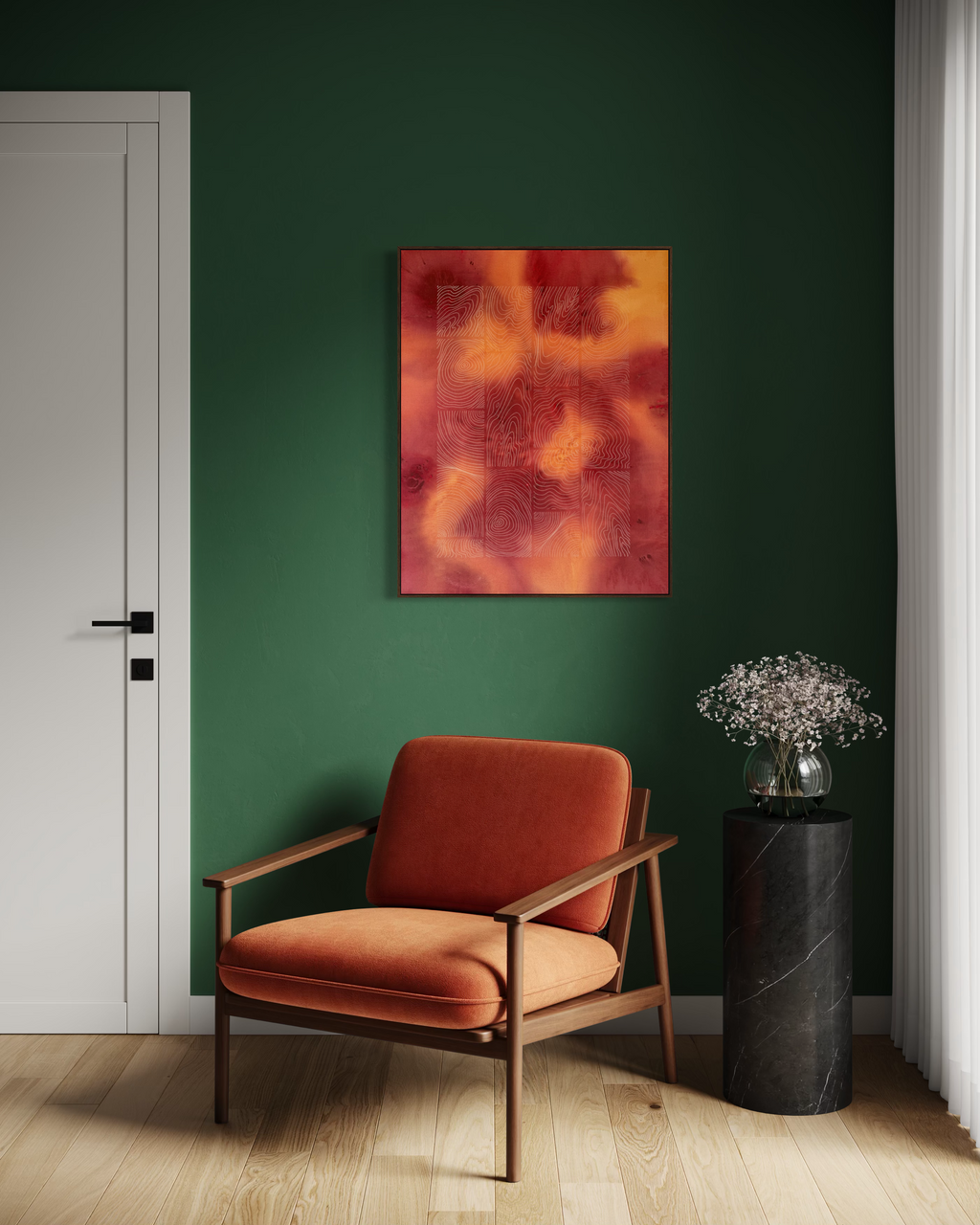 Unsealed Wild Flower 90x70 cm ( free shipping )