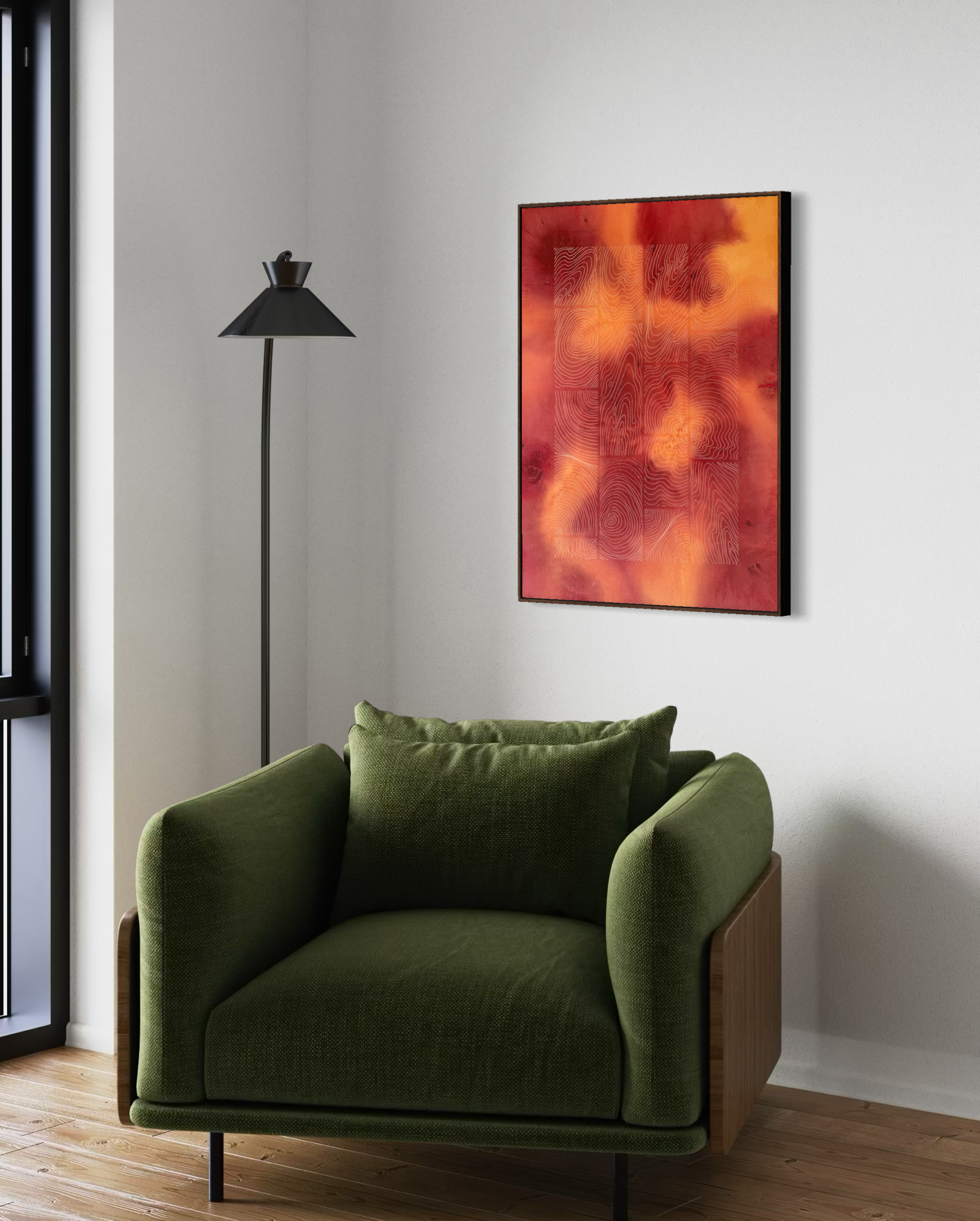 Unsealed Wild Flower 90x70 cm ( free shipping )