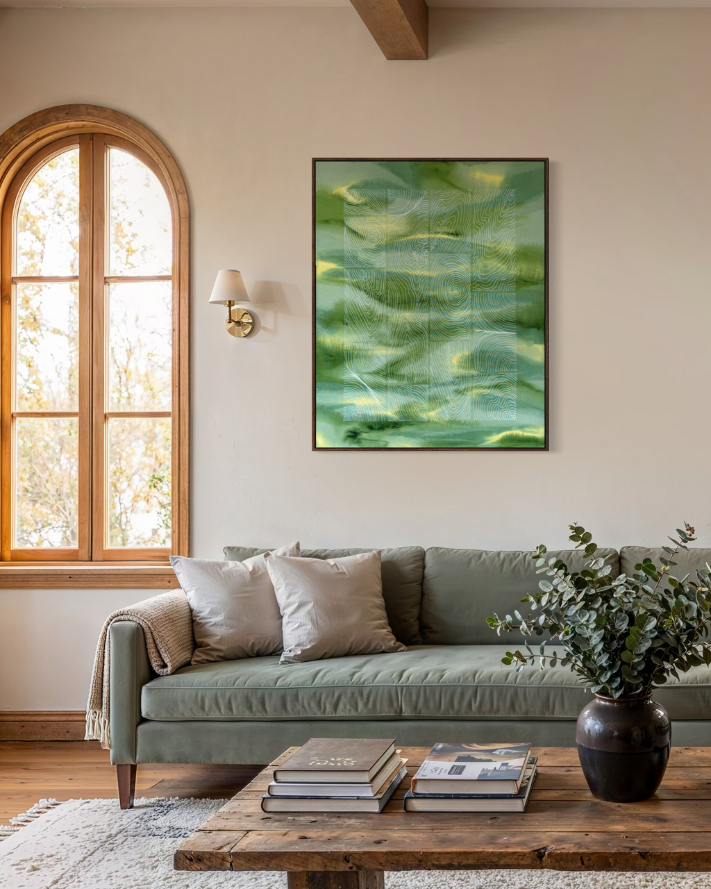 Unsealed Morning Over the Hills 100x80 cm ( free shipping )