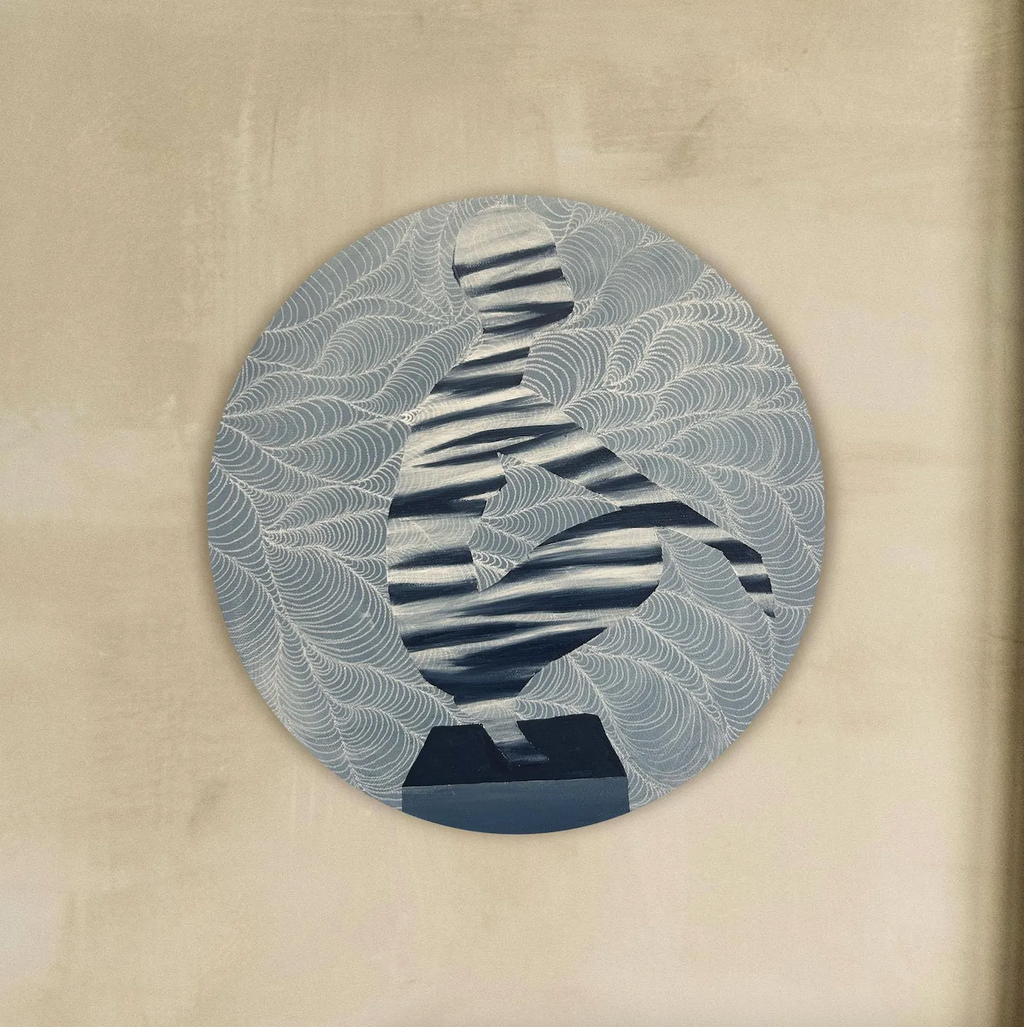 Body Silhouette round canvas 30cm ( free shipping )