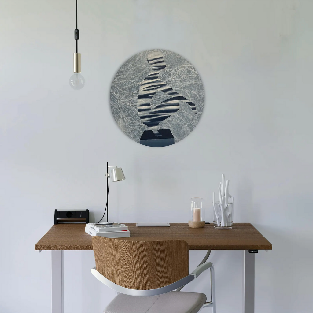 Body Silhouette round canvas 30cm ( free shipping )