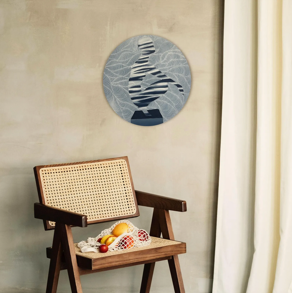 Body Silhouette round canvas 30cm ( free shipping )