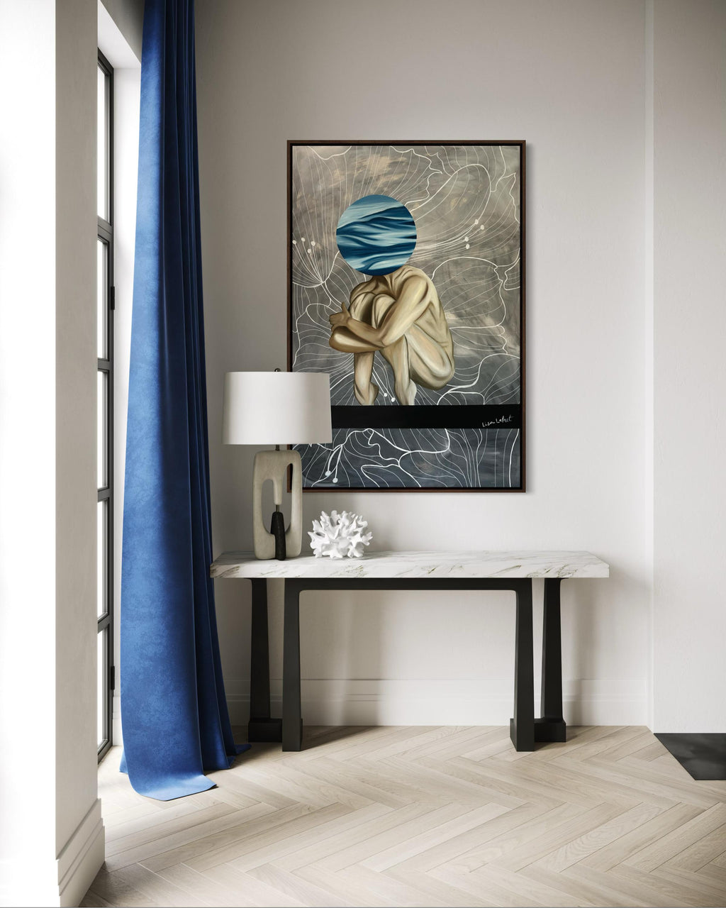 In harmony with the elements 100x150 cm ( free shipping )