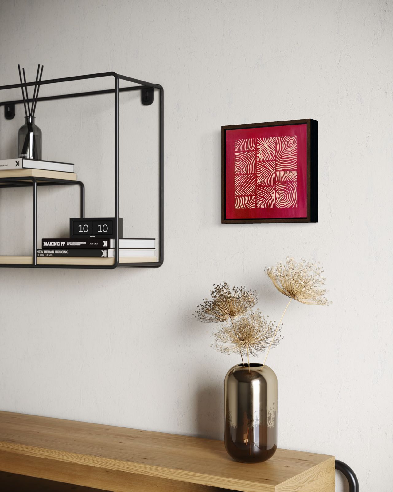 Earthbound Coral 02 20x20 cm ( free shipping )