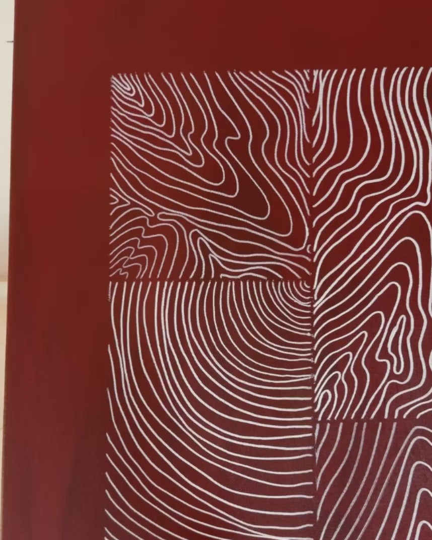 Earthbound Clay & Wood 100x80 cm ( free shipping )